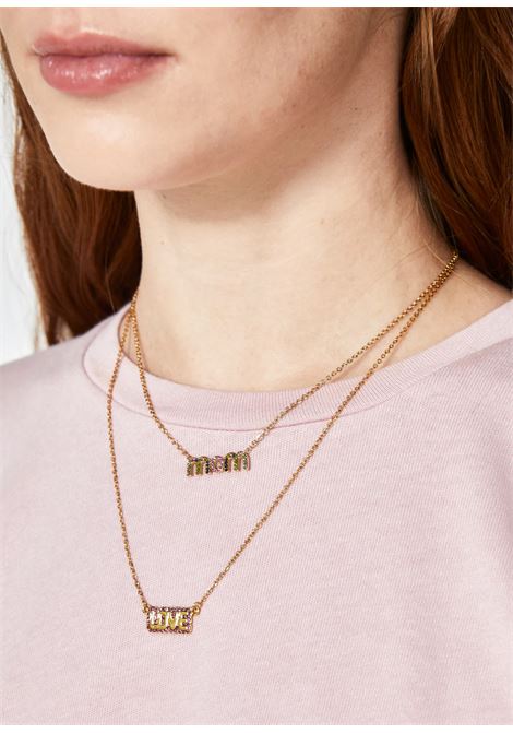 COLLANA LOVE ORO/FUXIA NALì | EMCL0947ORO FUCSIA